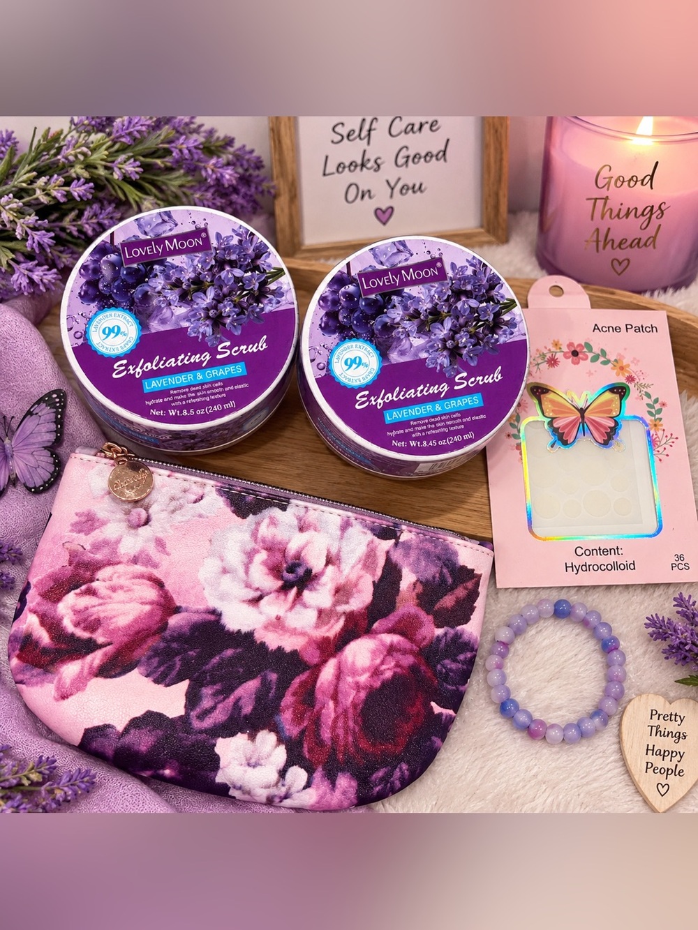 💜 Lavender & Purple Self-Care Bundle – 5-Piece Set 💜